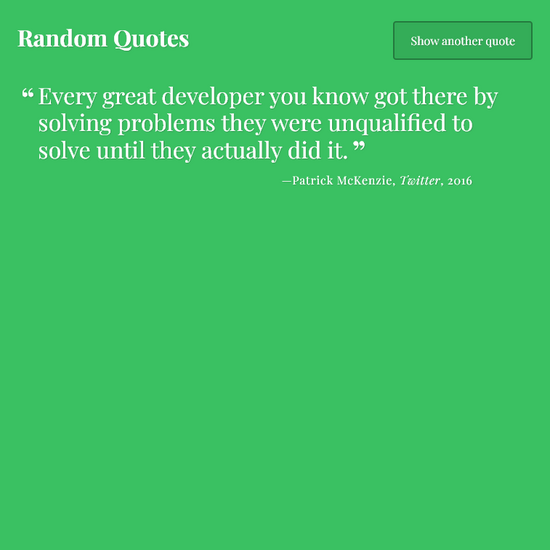 Image of Project Random Quote Generator